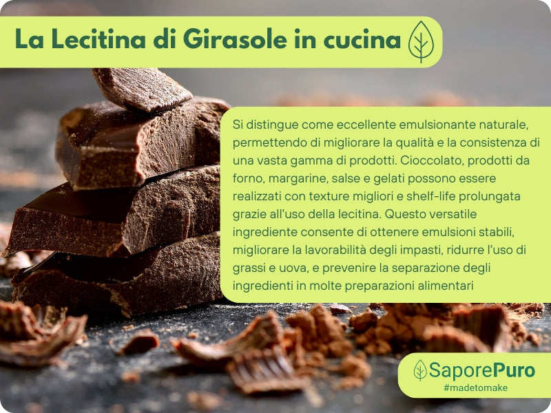 Lecitina di Girasole E322 - De-Oleata - Alternativa alla Soia