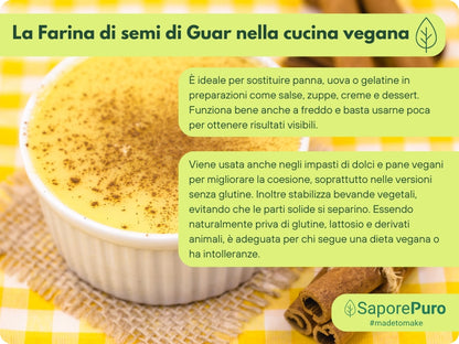 Farina di Semi di Guar (E412)  - Origine India - Confezionato in Italia