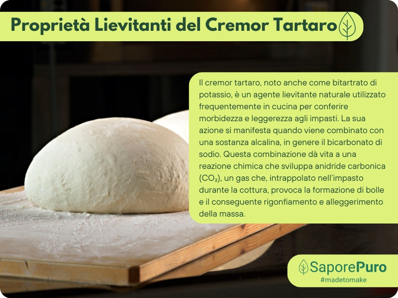 Cremor Tartaro - E336i - Agente lievitante e stabilizzante