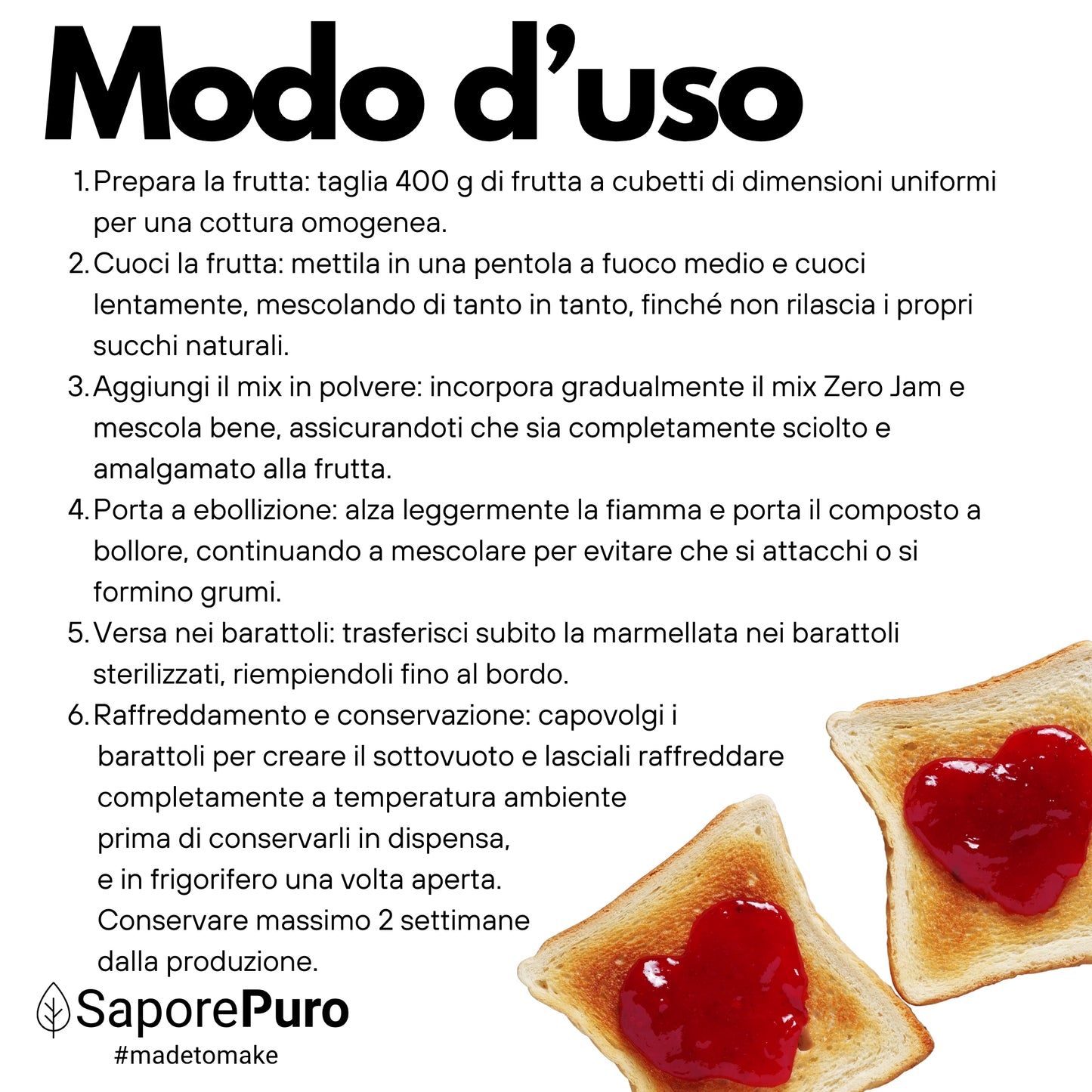 ZeroJam - Mix per Marmellata con 0 zuccheri aggiunti