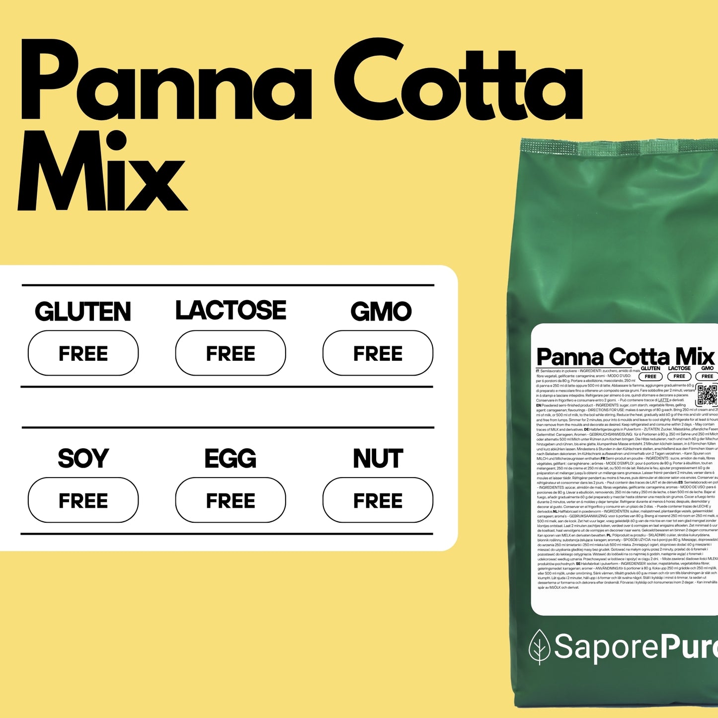 Mezcla para Panna Cotta – Semielaborado en Polvo para Panna Cotte