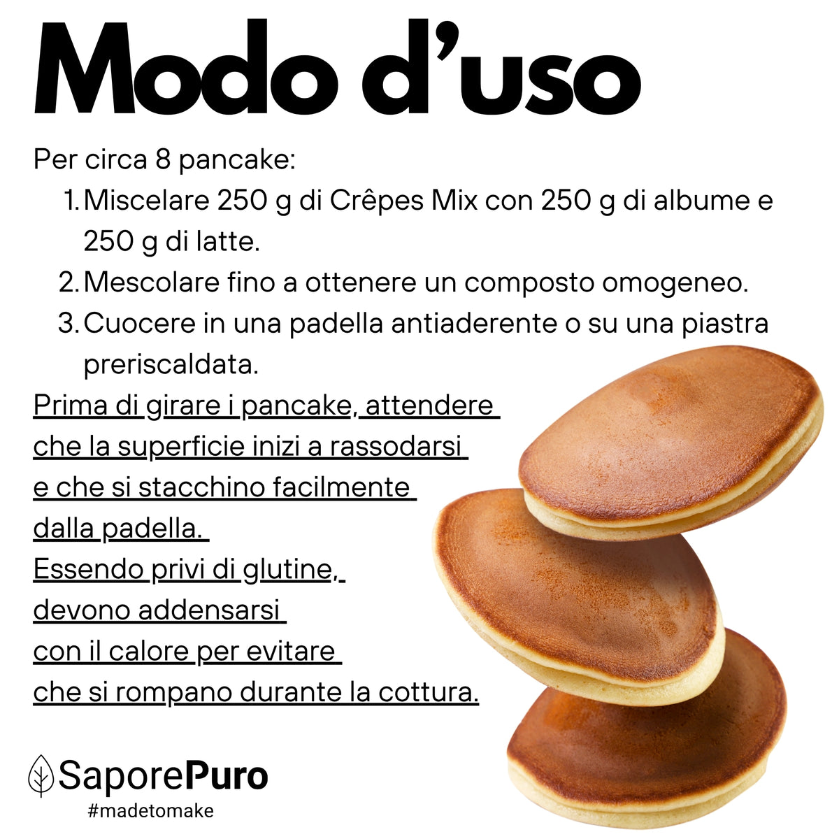 Mezcla de Crêpes Sin Gluten | SaporePuro