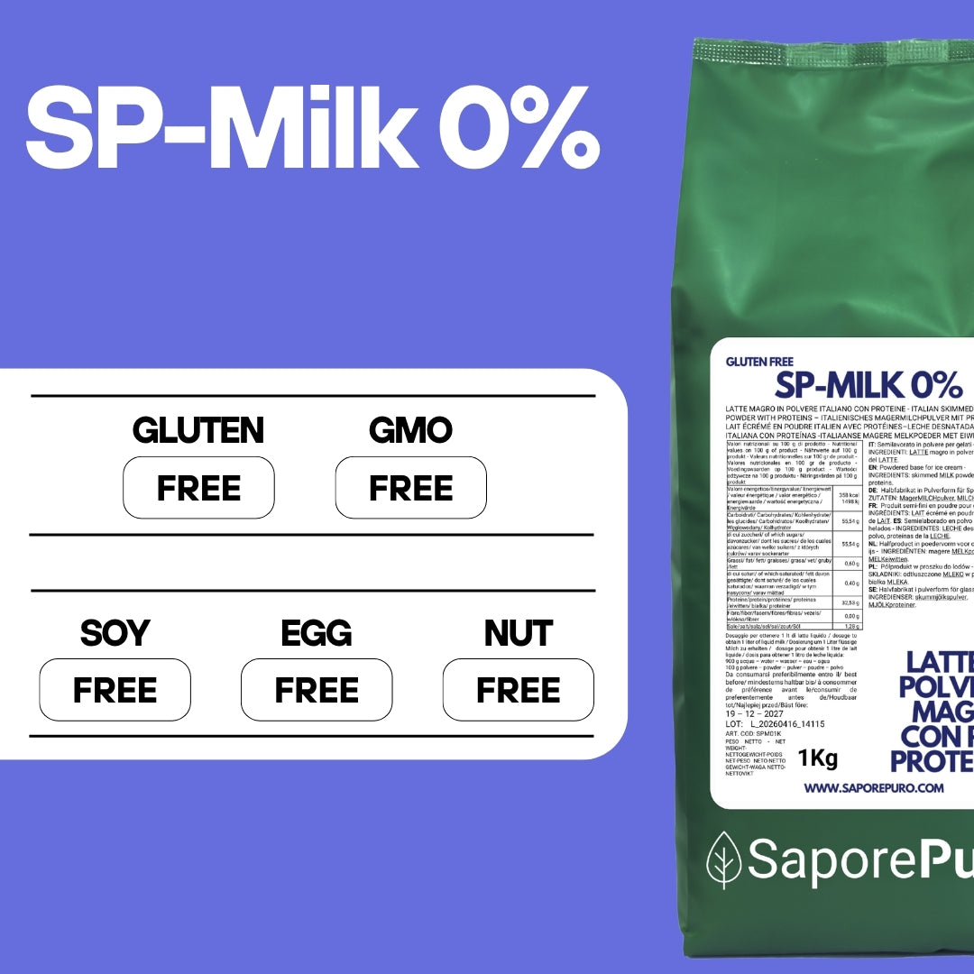 Low-Fat Milk Powder with more Protein - substitute for classic Milk Powder for Ice Cream, Pastry and other use - SP MILK