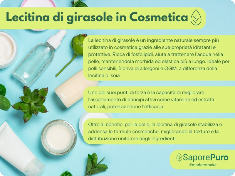 Lecitina di Girasole E322 - De-Oleata - Alternativa alla Soia