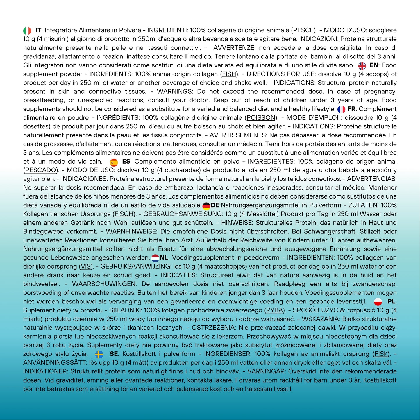 Marine Collagen - Integratore Alimentare - 300g - SUPPLEMENTS - SaporePuro