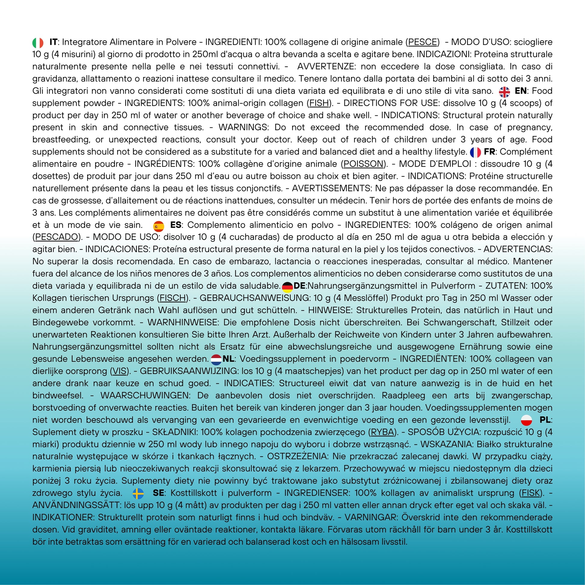 Marine Collagen - Integratore Alimentare - 300g - SUPPLEMENTS - SaporePuro