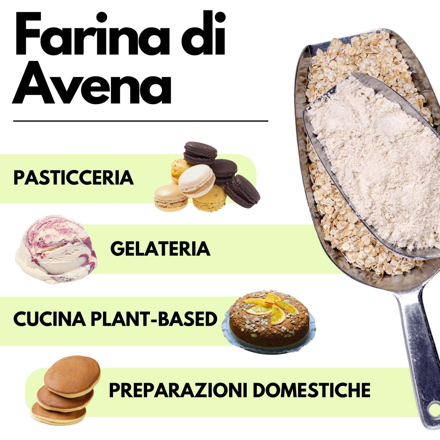 Farina di Avena 1Kg - Farina senza Glutine - SaporePuro