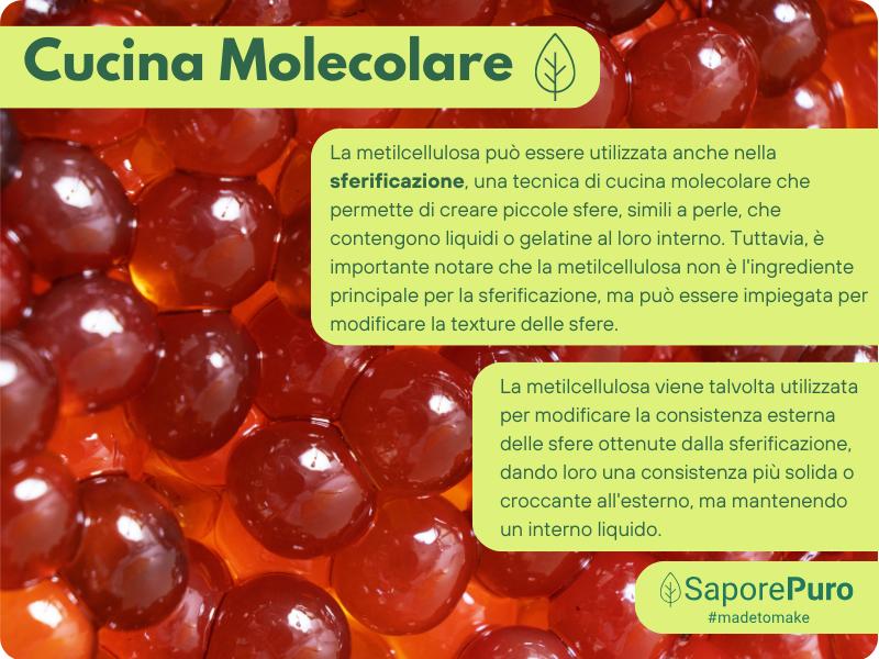 Metilcellulosa Alimentare SaporePuro - Addensante e Gelificante - SaporePuro