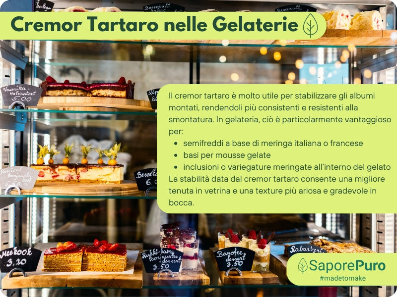 Cremor Tartaro - E336i - Agente lievitante e stabilizzante