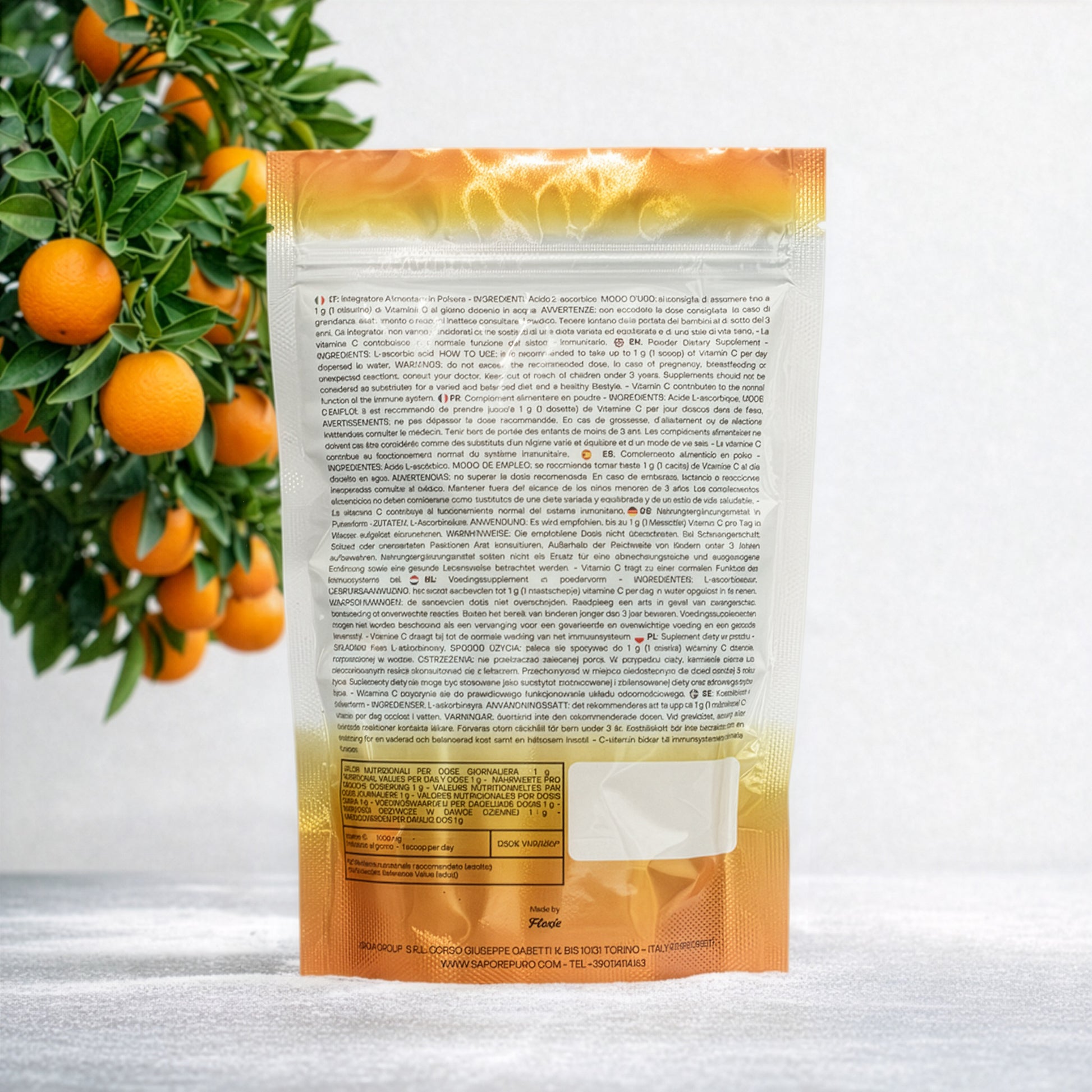 Vitamin C - Acido Ascorbico Puro - Integratore Alimentare - SUPPLEMENTS - SaporePuro