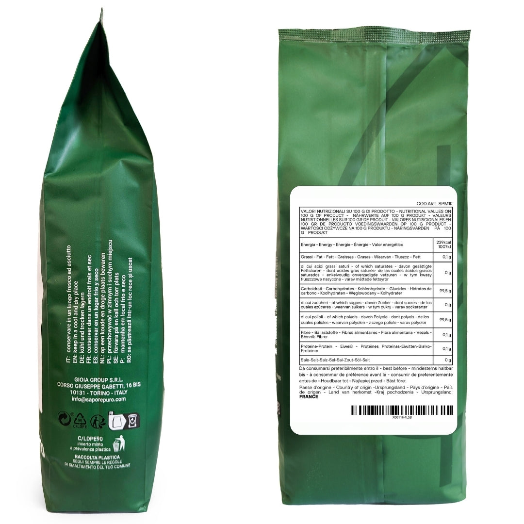 Maltitol Powder - 1Kg - Packaged in Italy - SaporePuro