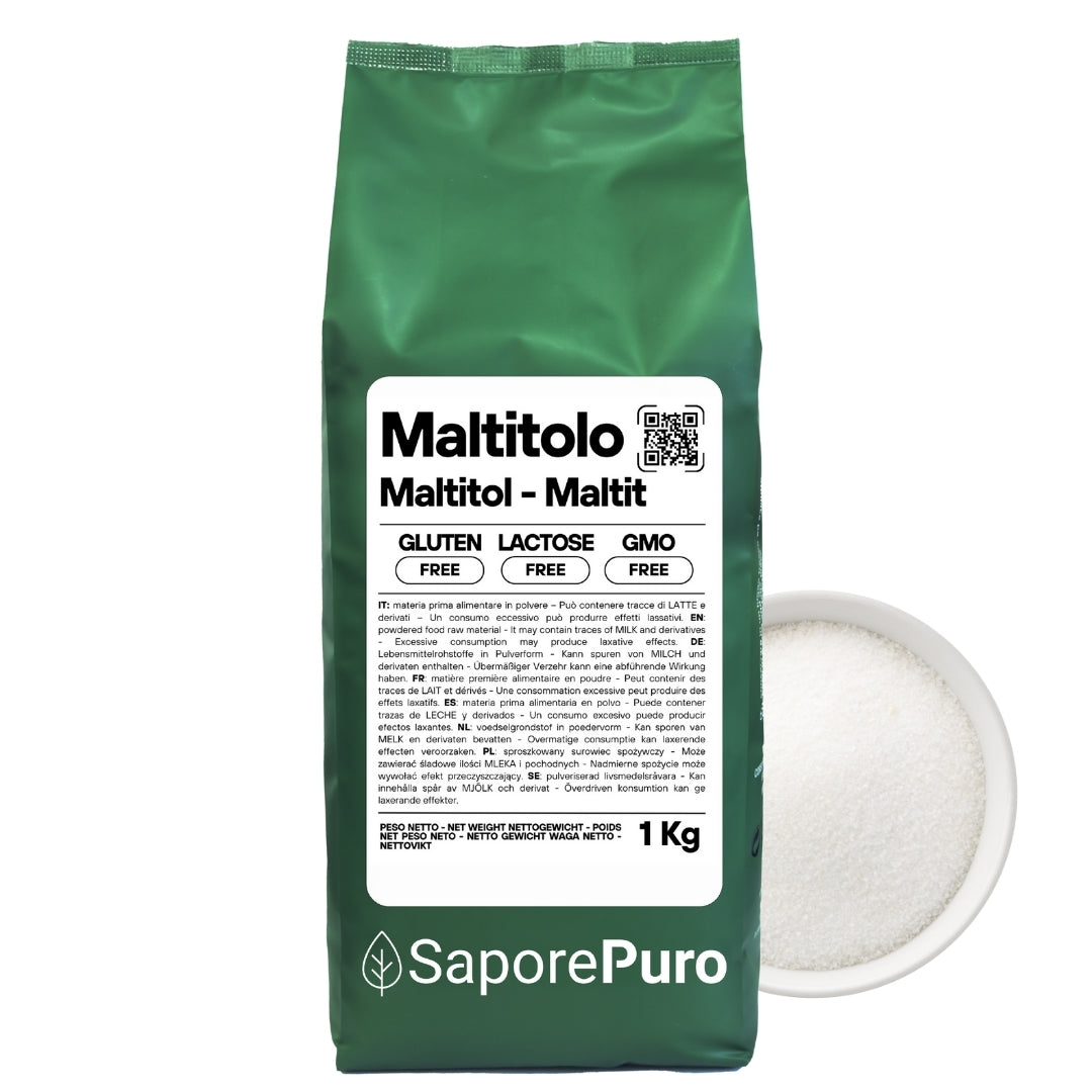 Maltitol en polvo - 1kg - Envasado en Italia - SaporePuro