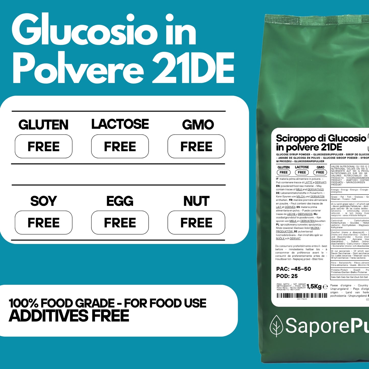 Powdered Glucose Syrup 21DE - Sugar