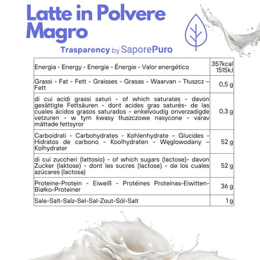 Latte Magro in Polvere - 1kg - Origine E.U.