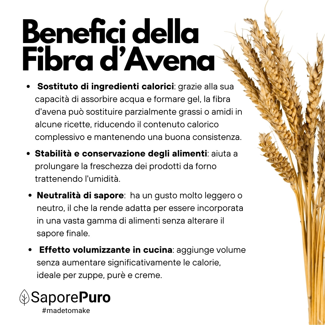 Fibra di Avena - Senza Glutine - SaporePuro