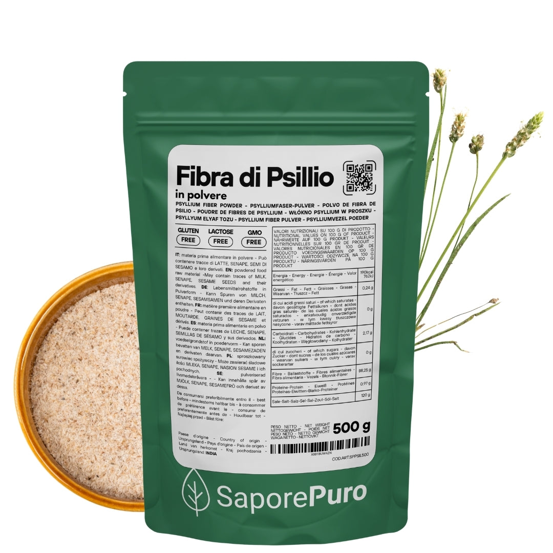 Poudre de fibres de psyllium - 500gr