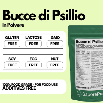 Bucce di Psillio in Polvere -Fibra di Psillio