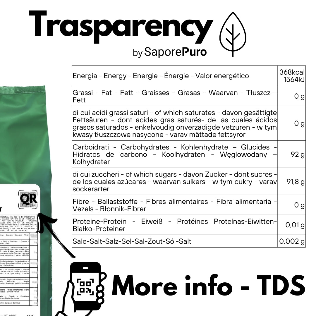 Dextrose - Speiseeiszucker, schnelle Energie - SaporePuro