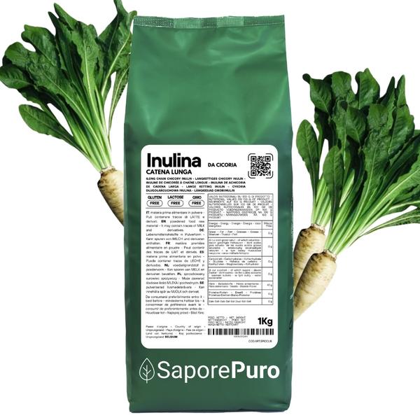 Inulina a catena lunga in polvere pura - Origine Europa - SaporePuro