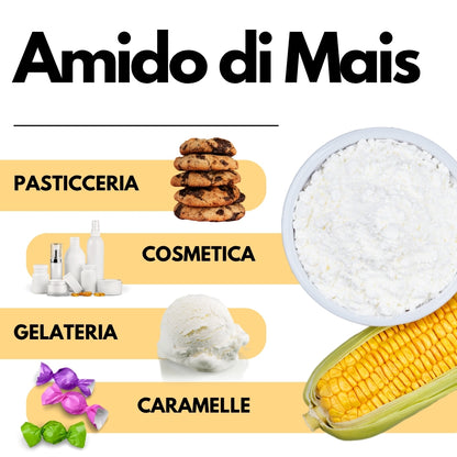 Amido di mais Nativo - Addensante potente, naturale e funzionale- Gluten Free