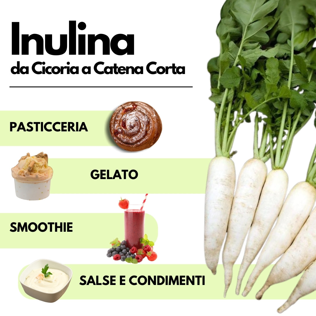 Inulina in polvere pura - Origine Europa - A catena corta - SaporePuro