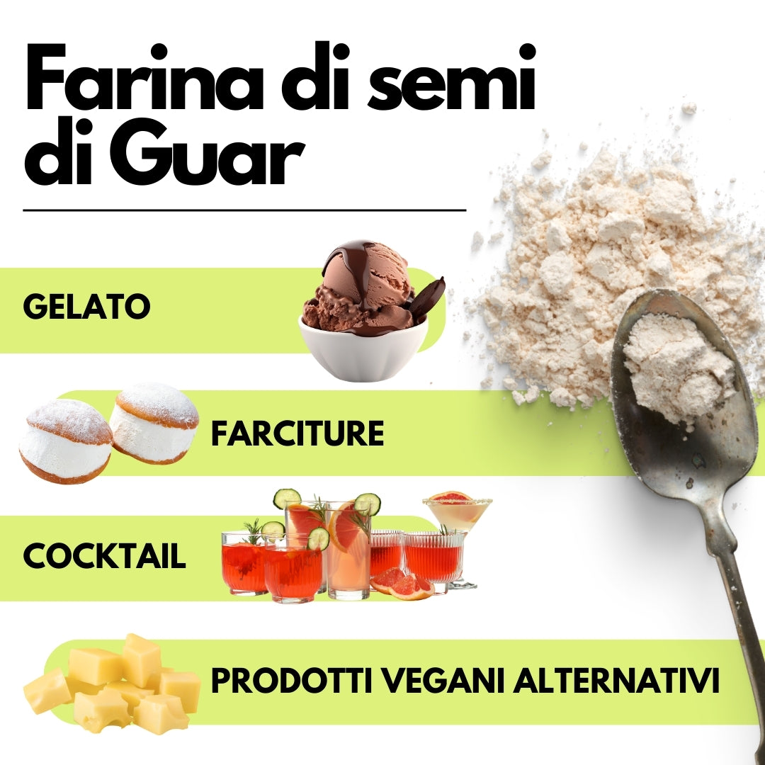 Farina di Semi di Guar (E412)  - Origine India - Confezionato in Italia