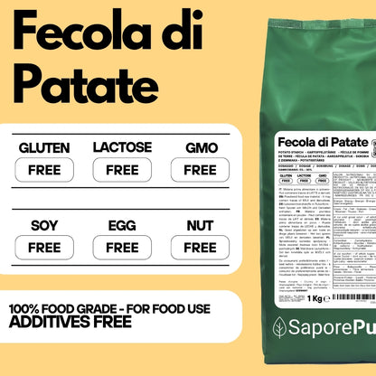 Fecola di Patate - 1kg - Confezionato in Italia