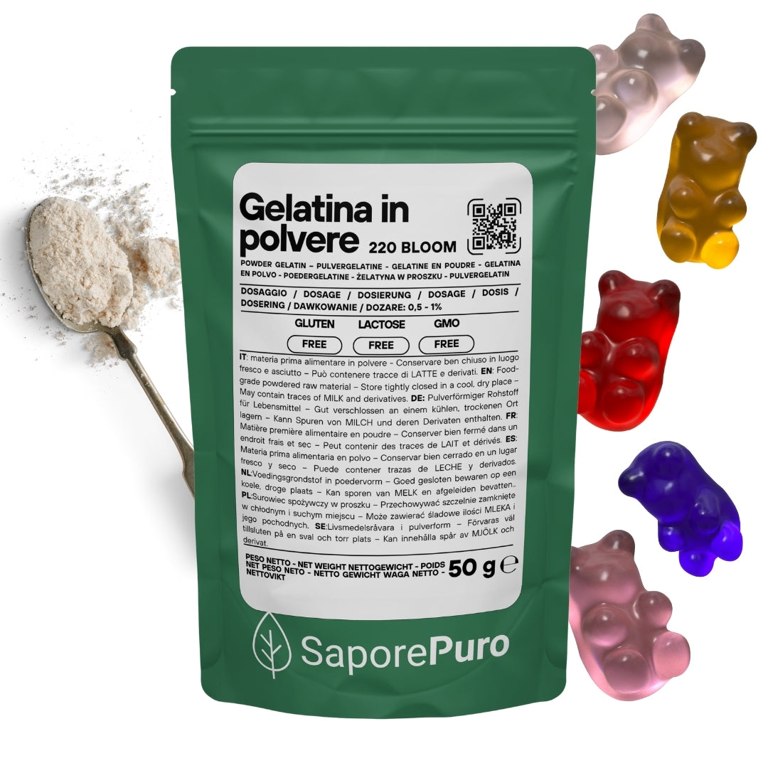 Gelatina Istantanea 200-220 bloom - Cold - Tipo A - E441