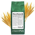 Fibra di avena senza glutine SaporePuro in confezione con fiocchi di avena integrali e naturali.