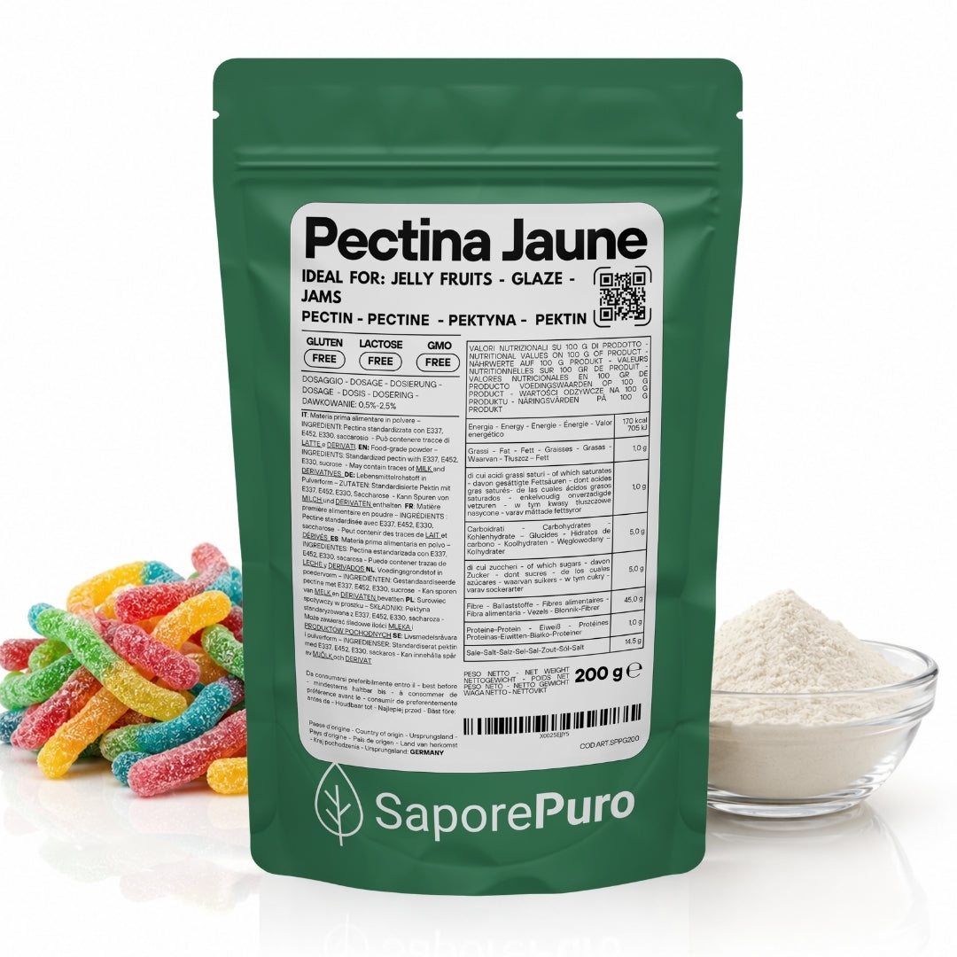 Pectina Amarilla (Jaune) SaporePuro - Gelatinas de Fruta, Mermeladas, Gel Espesos