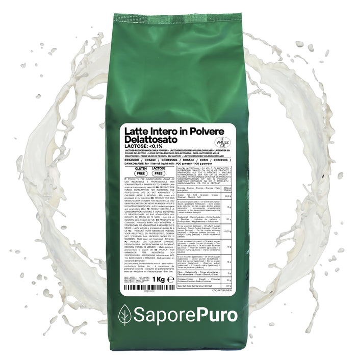 Leche Entera en Polvo DELACTOSADO - Leche en Polvo sin lactosa para Helados y cocina.