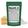 Emulsionante Mono90 di SaporePuro, Mono e Digliceridi degli Acidi Grassi E471, in confezione bianca con etichetta.