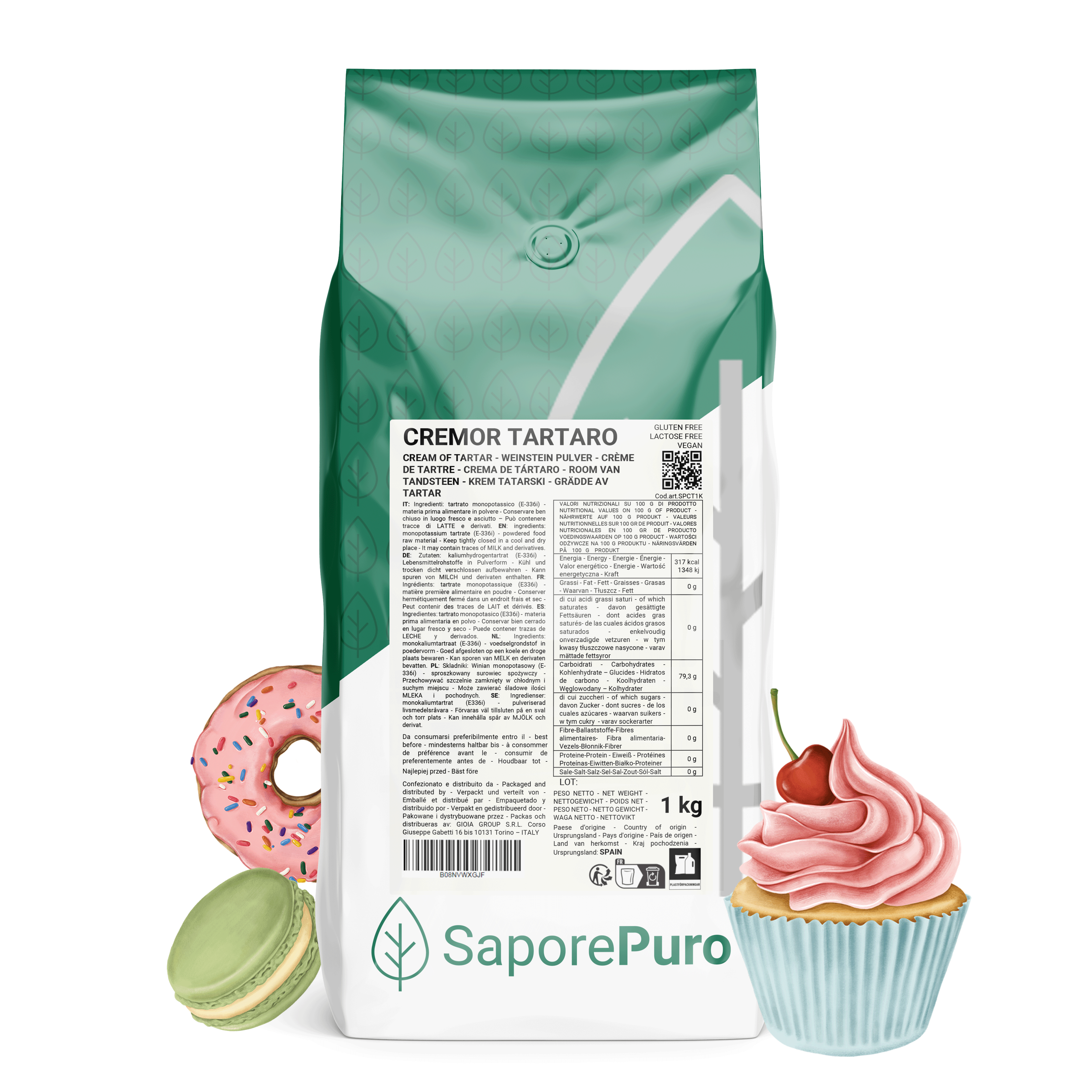 Cremor Tartaro - 1Kg - SaporePuro