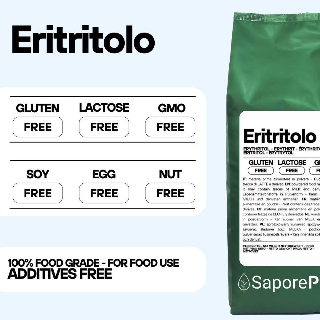 Erythritol - Alternative to Sugar - origin FRANCE - Sweetener 0kcal - FlavorPure