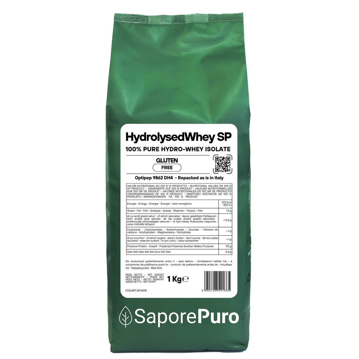 HydrolysedWhey SP SaporePuro – Proteine Idrolizzate e Isolate del Latte - 100% Optipep 9862