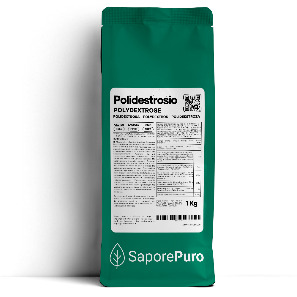 Polidextrosa - 1kg - Sustituto del azúcar - Mejora la textura, reduce las calorías y apoya la salud intestinal