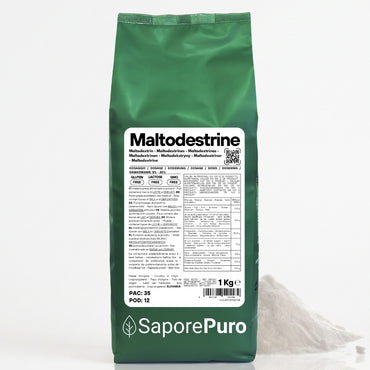 Maltodestrine 18-19DE - Confezionato in Italia - Zucchero a lento rilascio - per Gelati