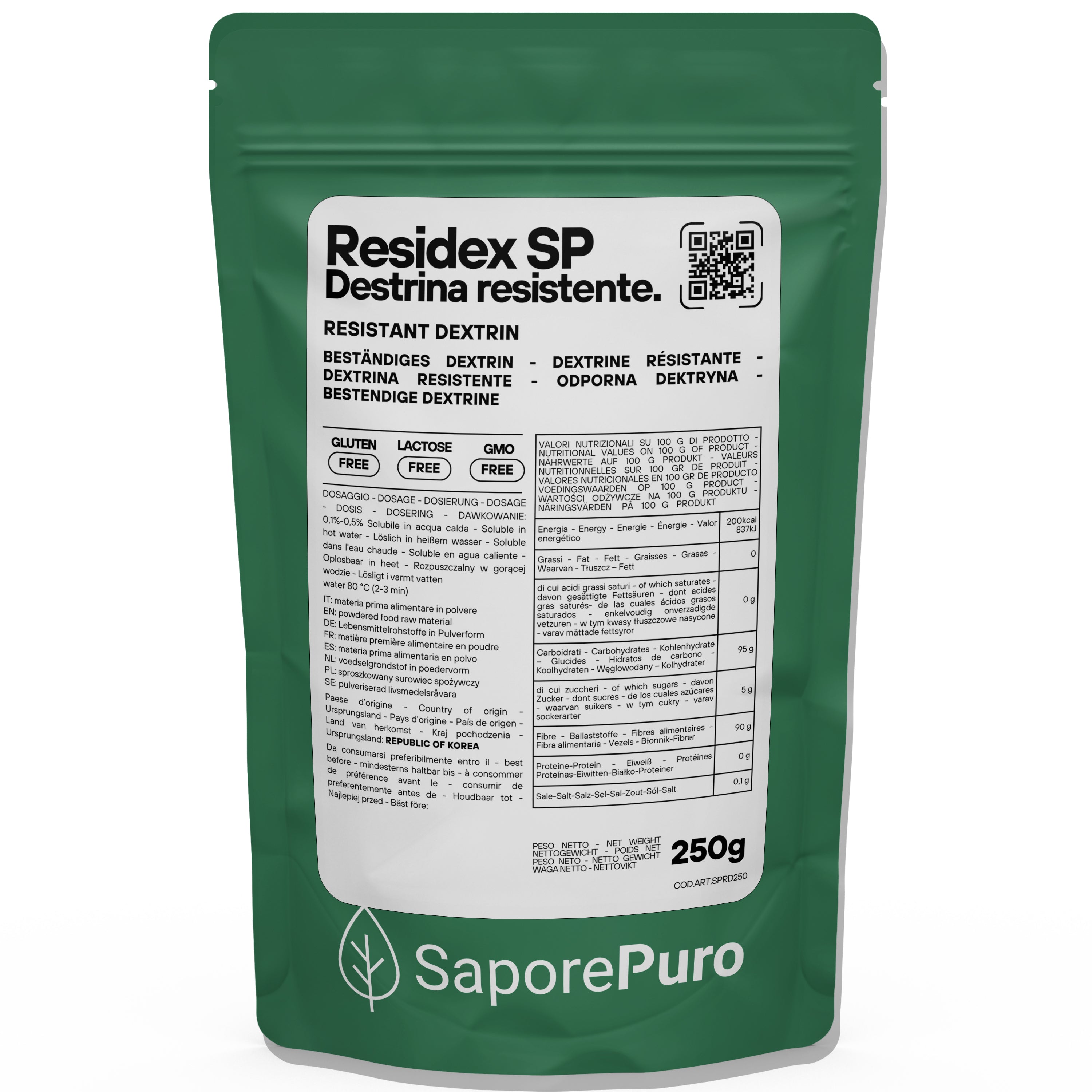 ResiDex SP - Resistant Dextrin from Corn.