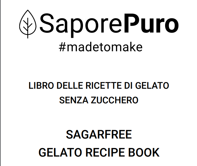 Ricettario Gelato Senza Zucchero / Sugarfree Gelato RecipeBook