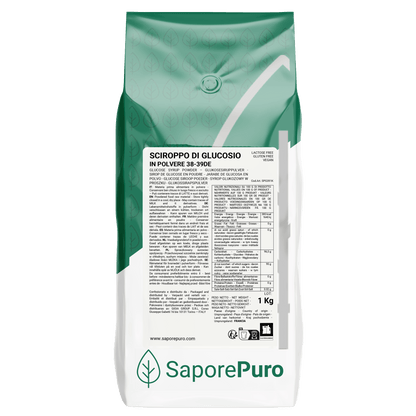 Sciroppo di glucosio in polvere 38-39DE - 1 kg -  Prodotto di Qualità dalla Francia, Confezionato in Italia - SaporePuro
