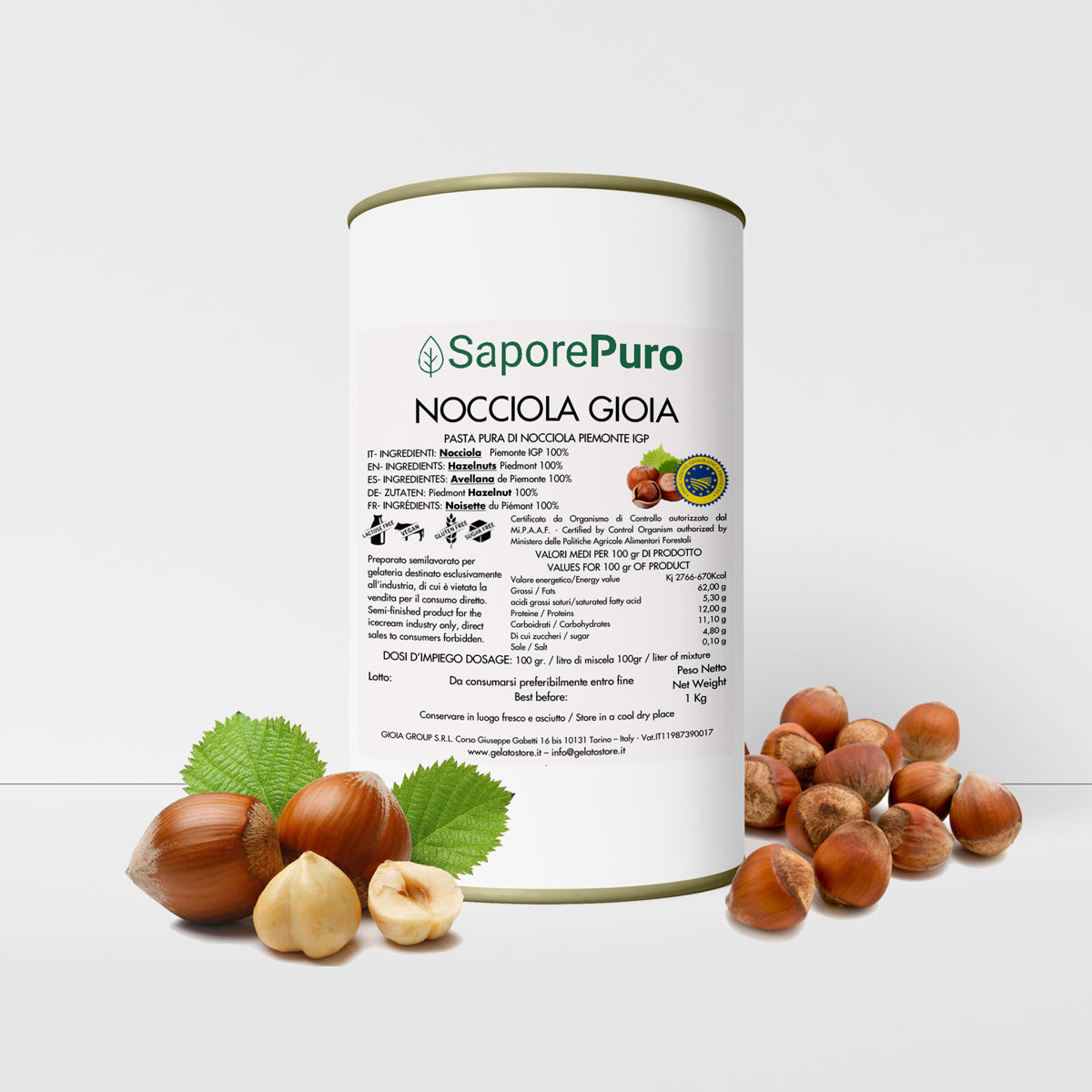 Pasta di nocciola IGP