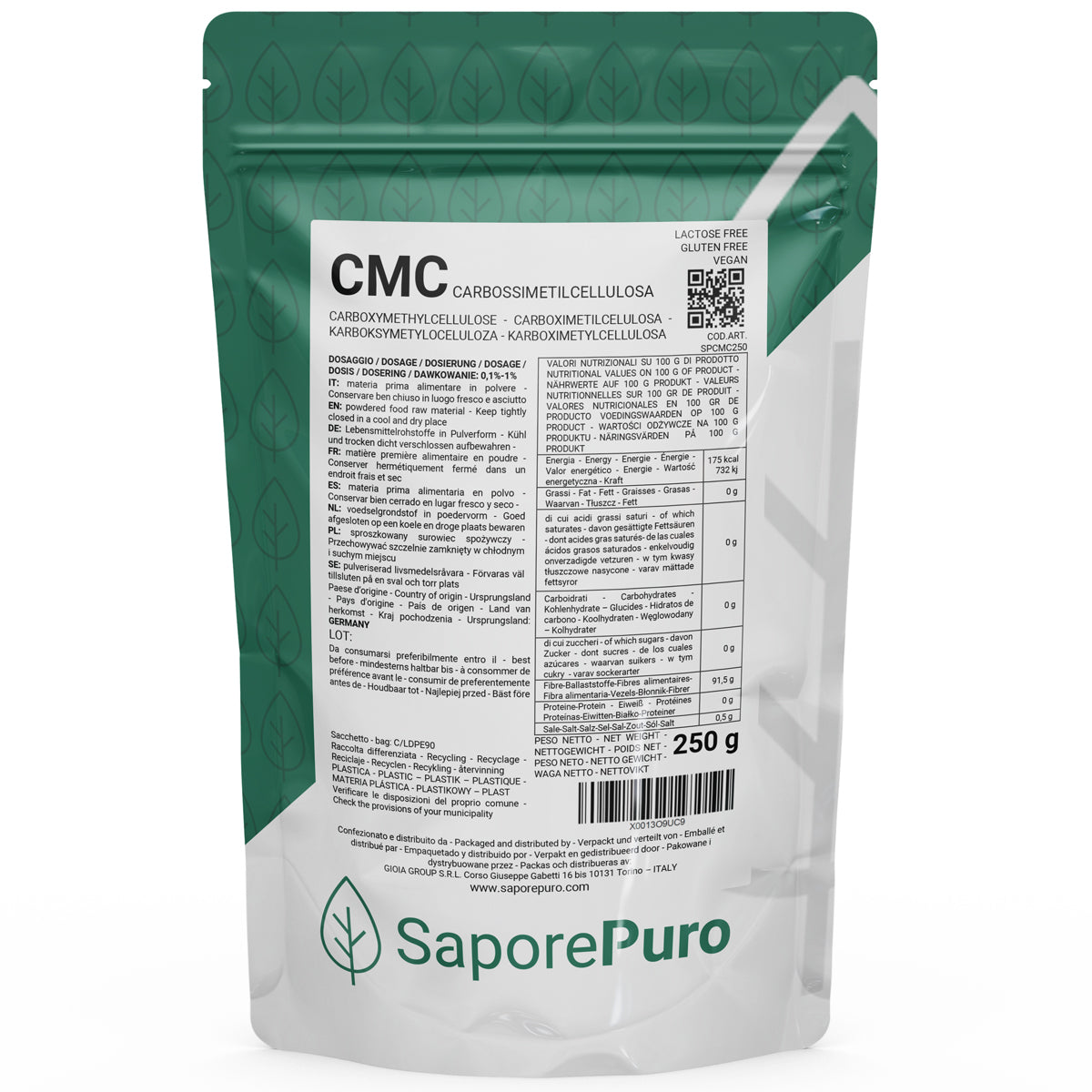 Carboximetilcelulosa - Cmc - 250 GR - SaporePuro
