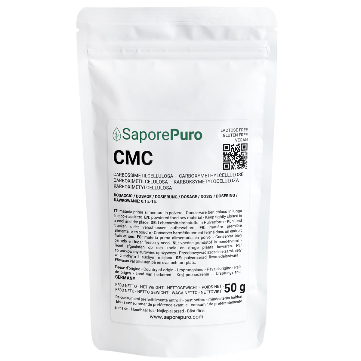 Carboxyméthylcellulose - Cmc - 50 GR - SaporePuro