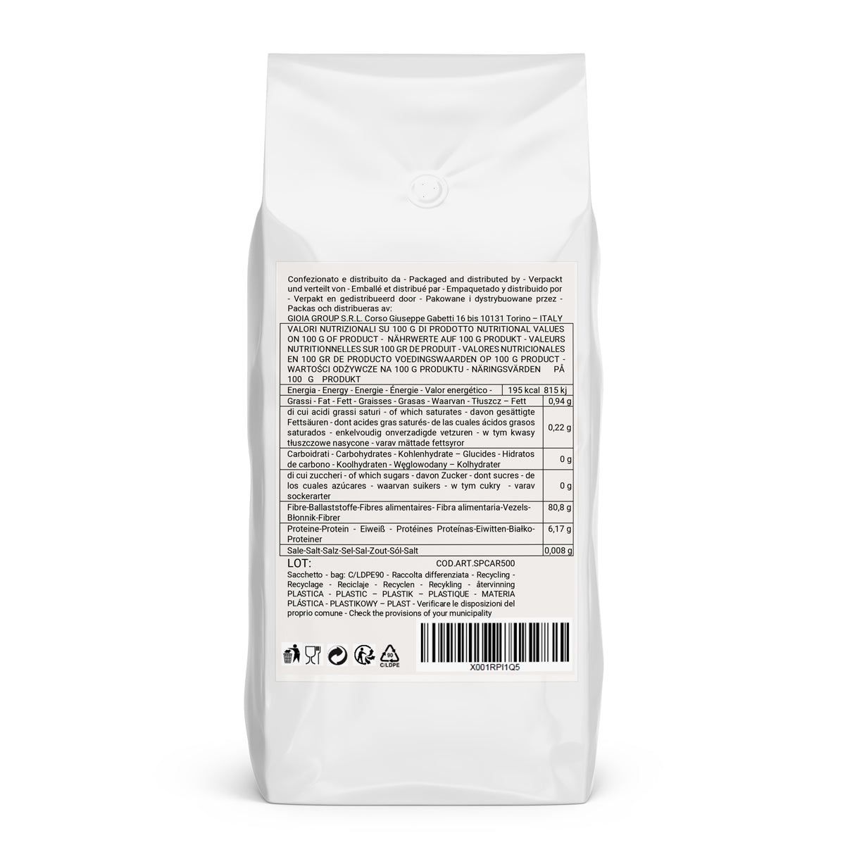 Farina di Semi di Carruba (E410) - 500gr - Origine ITALIA - SaporePuro