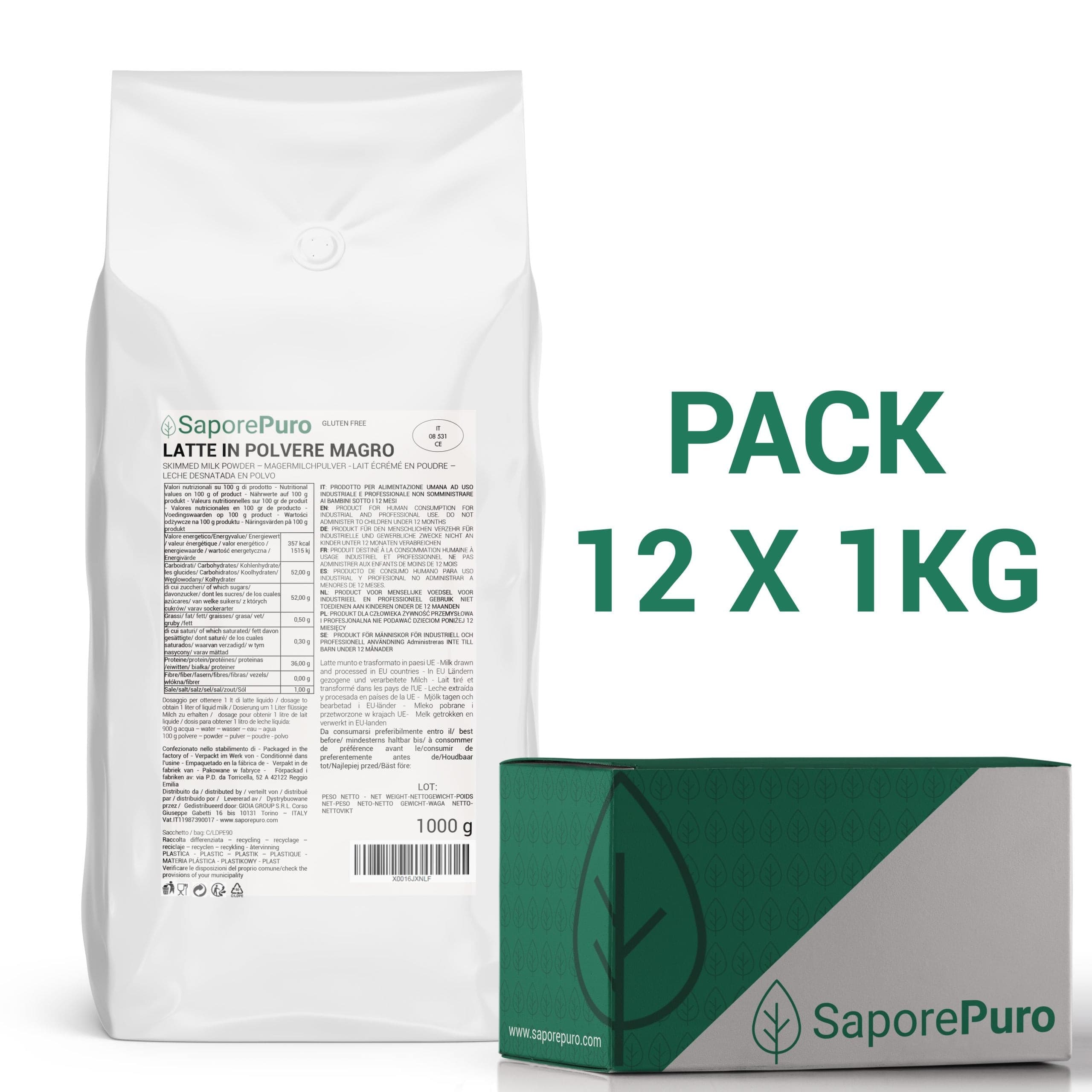 latte magro in polvere scremato saporepuro b2b