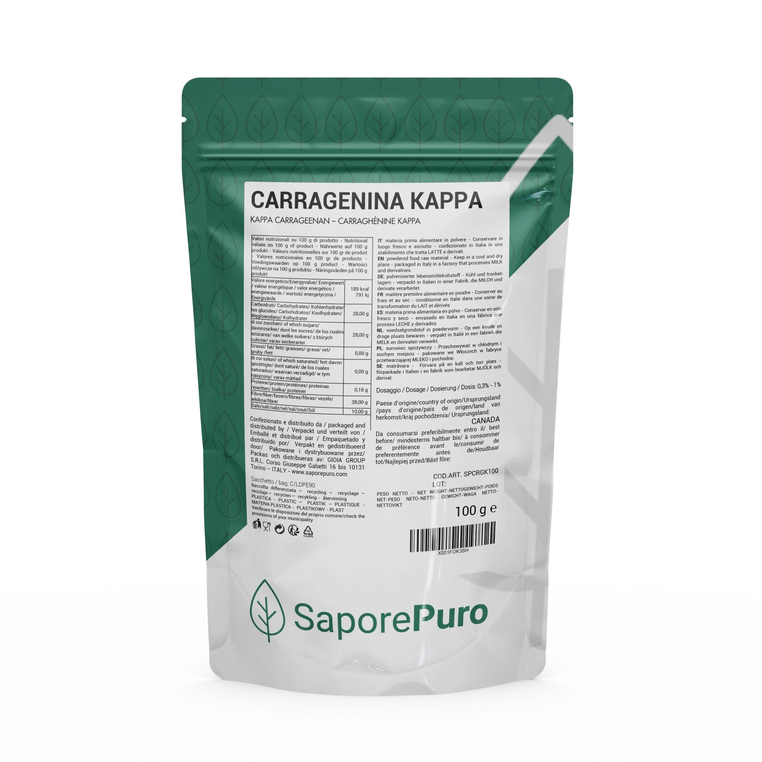 carragenina kappa