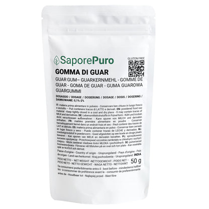 Farina di Semi di Guar (E412) - 50gr - Origine India - Confezionato in Italia - SaporePuro