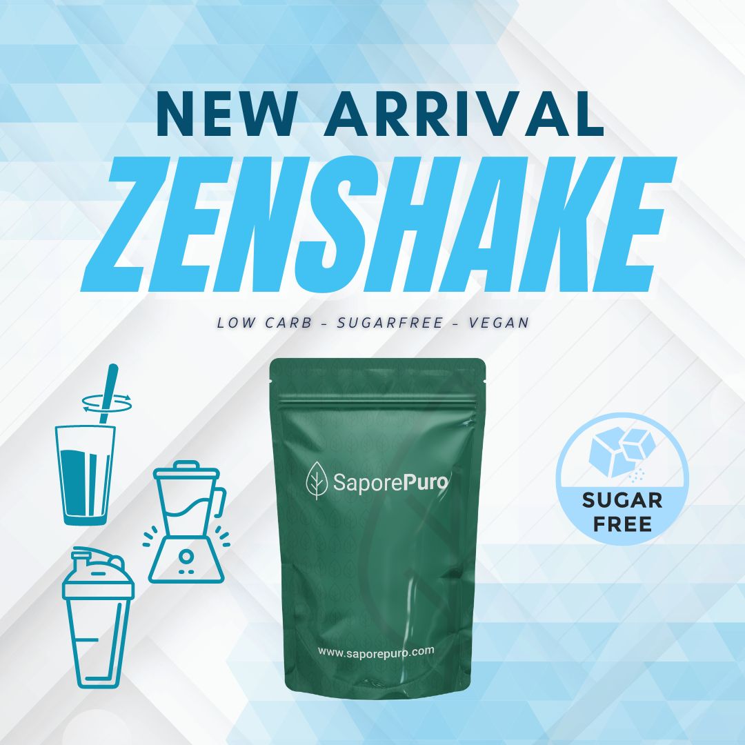 ZenShake die vegane und Keto Joghurt oder Shake Zubereitung - 250gr ( 5 Portionen von 50gr) - SaporePuro