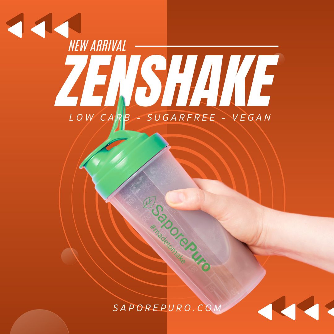 ZenShake die vegane und Keto Joghurt oder Shake Zubereitung - 250gr ( 5 Portionen von 50gr) - SaporePuro