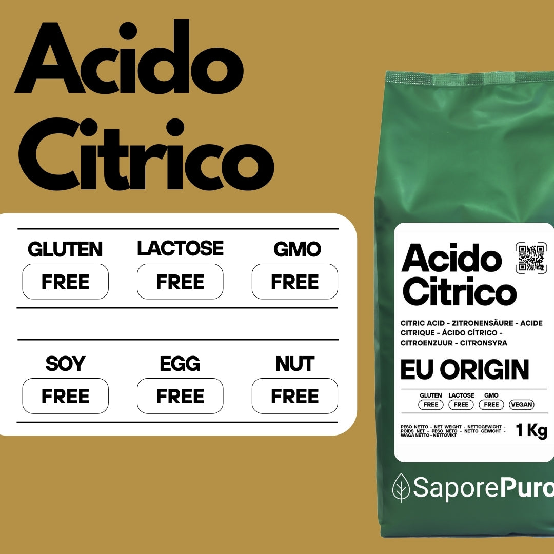 Acido Citrico - Cockatail, Vino, Pulizie, Enologia - Made in EU